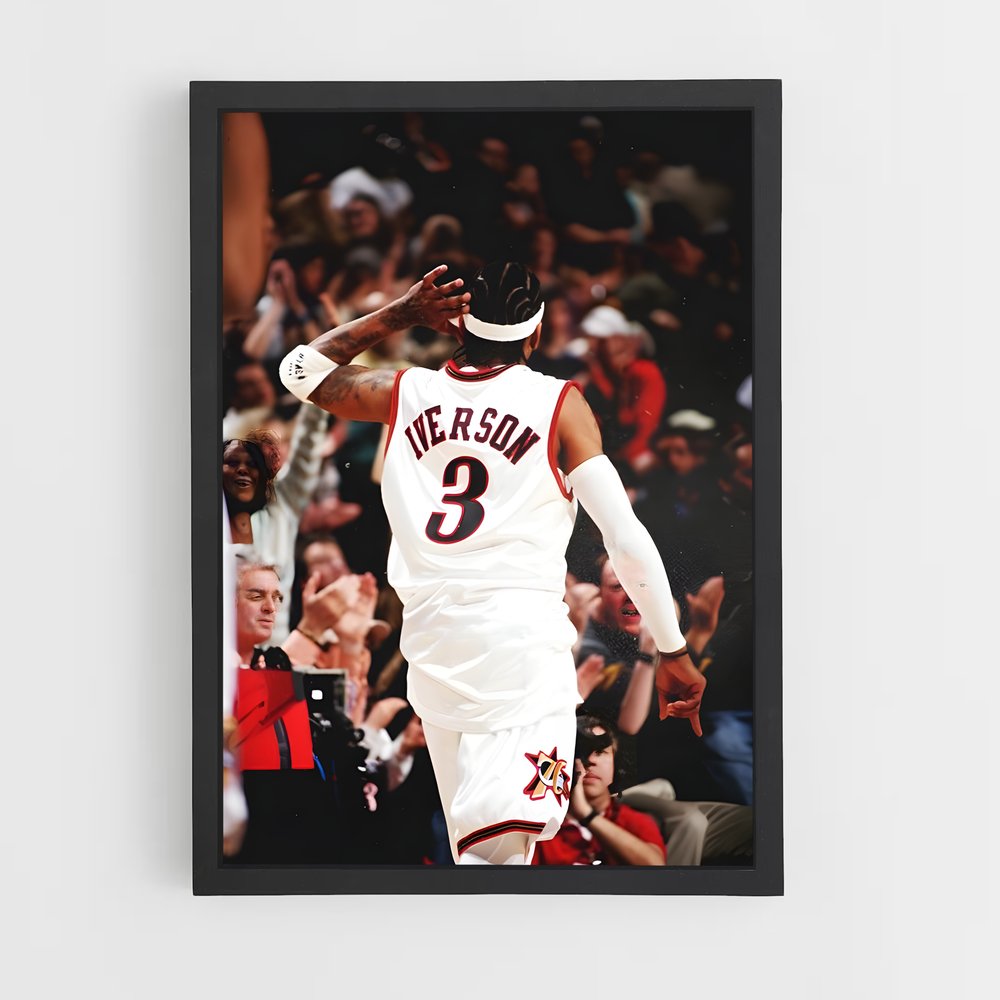 Poster Air Iverson Flight – affiche Basketball (vue 2)